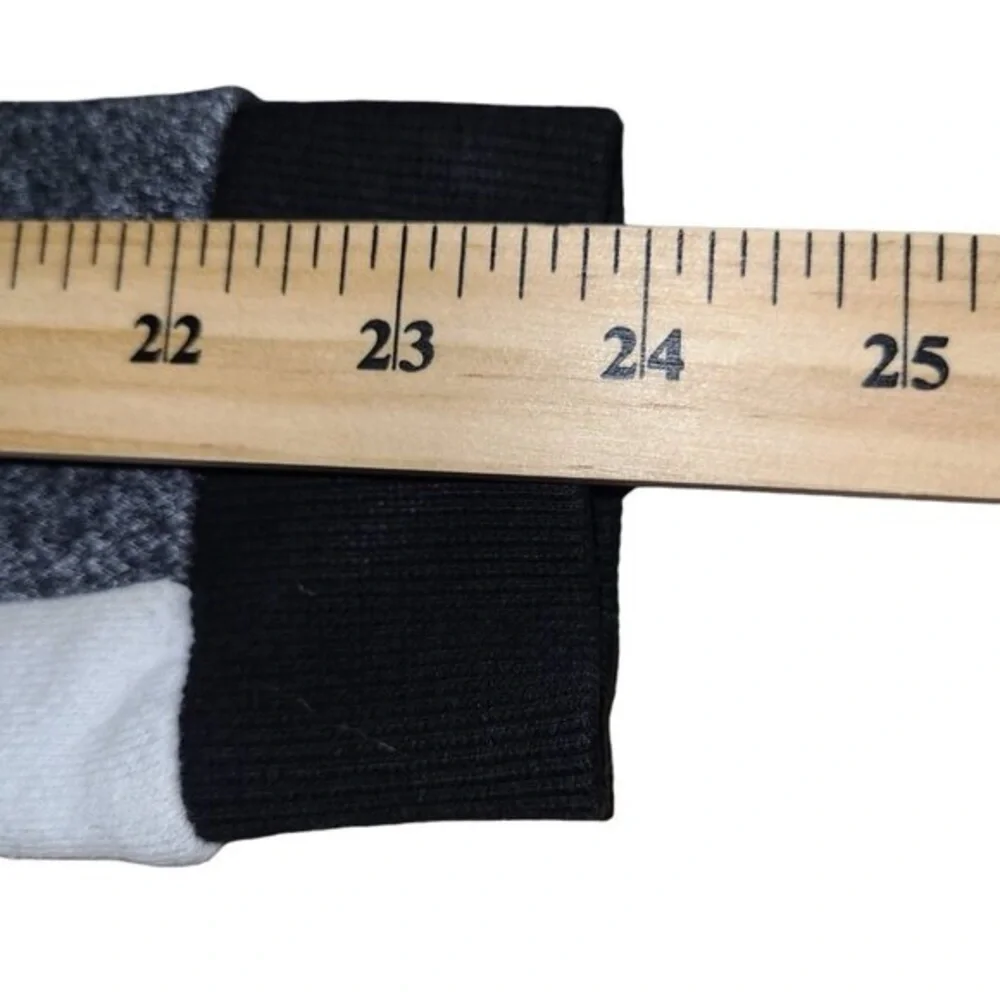Guess L Angles Hoodie Ladies Size Small Fleece zip up in Black white pockets - Picture 5 of 7